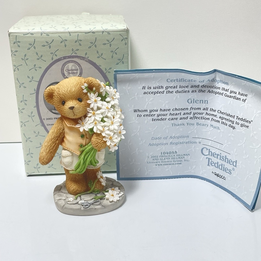 Cherished Teddies Lot 4 Figurines, 2 Plush Vintage Collection Of 6 - Picture 2 of 14